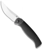 Kansept Knives Mujir Frame Lock Knife Black Ti w/Rose Carbon Fiber (3.4" SW)