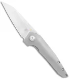 Kizer Steven Kempa VK1-FL Flipper Knife Titanium  (3.3" Satin) KI4565