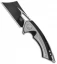 EOS Mini Nautilus Frame Lock Knife Titanium Satin/Black (3.1" Black)