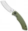 Red Horse Knife Works Hell Razor P  Liner Lock Knife OD Green G10 (3.6" Satin)