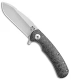 Doc Shiffer Designated Marksman Knife Carbon Fiber Flipper (2.75" Plain)