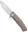 LionSteel Myto Flipper Knife Bronze Titanium (3.25" Satin) MT01BR