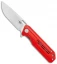 Bestech Knives Circuit Liner Lock Knife Red G10 (3.25" Satin)