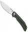 Bestech Knives Falko Liner Lock Knife Green G-10/CF (3.82" Satin 154CM)
