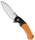 Bestech Knives Penguin Liner Lock Knife Orange/Black G-10 (3.625" Satin) BG32C