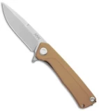 Acta Non Verba Knives  Z100 Liner Lock Knife Coyote G-10 (3.5" Stonewash)