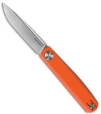 Real Steel Hel Gslip Slip Joint Knife Orange G-10 (3.5" Satin) 7842