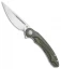 Bestech Knives Irida Liner Lock Knife Green G-10/CF (3.75" Satin) BG25F