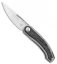 Kizer Apus Frame Lock Knife Carbon Fiber/Ti (3.03" Stonewash) Ki3554A1