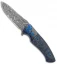 O'Hare Knives Rambler-LL Fancy Liner Lock Knife (3.75" Damascus)