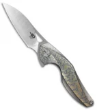 Bestech Knives Isham Reticulan Frame Lock Knife Flamed Ti (2" Satin)