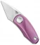 Bestech Knives Tulip Ball Lock Flipper Knife Purple Ti (1.34" SW) BT1912C