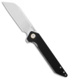 CJRB Cutlery Rampart Liner Lock Knife Black G-10 (3.5" Stonewash)