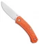 GiantMouse Vox/Anso ACE Iona Liner Lock Knife Orange G-10 (Stonewash)