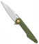 Artisan Cutlery Archaeo Liner Lock Flipper Knife OD Green G-10 (3.75" Stonewash)