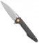 Artisan Cutlery Archaeo Liner Lock Flipper Knife Black CF (3.75" Stonewash)
