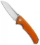 Bestech Knives Texel Liner Lock Knife Orange G10 (3.25" Gray/Satin) BG21D-2