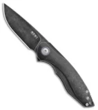 MKM Voxnaes Timavo Liner Lock Knife Black Ti (2.87" Black SW)
