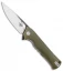 Bestech Knives Muskie Liner Lock Knife Green G-10 (4" Black/Satin)