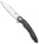 Bestech Knives Fanga Liner Lock Flipper Knife CF/Beige G-10 (4" Satin)