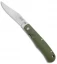 Smith & Sons Cypress Trapper Liner Lock Knife OD Green G-10 (3.38" Stonewash)