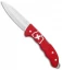 Victorinox Hunter Pro Alox Lockback Knife Red Aluminum (3.8") 0.9415.20