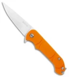 Ontario Navigator Liner Lock Knife Orange Plastic (2.375" Satin) 8900