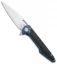 Artisan Cutlery Small Archaeo Frame Lock Flipper Knife Blue Ti/CF (3" Satin)