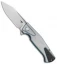 Bestech Knives Horus Folding Knife Gray/Blue Titanium/CF (3.5" SW) BT1901D