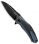 Kershaw Natrix XL Sub-Frame Lock Knife Blue G-10/CF (3.75" Black) 7008CFBLK
