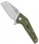 Artisan Cutlery Ravine Liner Lock Knife OD Green G-10 (3.25" Stonewash)