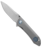 Bestech Knives Emperor Flipper Knife Grey Ti (3.125" Stonewash) BT1808A