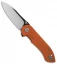 Bestech Knives Torpedo Liner Lock Knife Orange G-10 (3.13" Two-Tone) BG17D-2