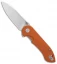 Bestech Knives Torpedo Liner Lock Knife Orange G-10 (3.13" Satin) BG17D-1