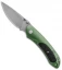6063146Bestech Knives Junzi Slip Joint Green Titanium (2.75" Bead Blast) BT1809C