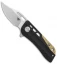 Bestech Knives Engine Bowie Flipper Knife CF/Green Ti (2.38" Satin) BT1806C
