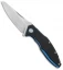 MKM Burnley Raut Liner Lock Flipper Knife Black G-10 (3.35" Satin)