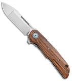 MKM Terzuola Clap Liner Lock Knife Santos Wood (3" Satin) LS01-S