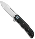 MKM Terzuola Clap Liner Lock Knife Black G-10 (3" Satin) LS01-G BK