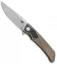 Bestech Knives Sky Hawk Frame Lock Flipper Knife Bronze CF (3.6" Blasted)