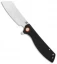 Artisan Cutlery Tomahawk Liner Lock Knife Textured Black G-10 (3.8" Stonewash)