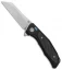 Artisan Cutlery Megahawk Frame Lock Knife Black Ti/Black G-10 (3.9" Satin)