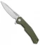 Artisan Cutlery Zumwalt Liner Lock Knife Textured Green G-10 (3.8" Satin)