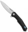Artisan Cutlery Zumwalt Frame Lock Knife Black Titanium (3.8" Satin M390)