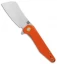 Artisan Cutlery Osprey Liner Lock Knife Orange G-10 (3.6" Stonewash)