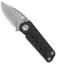 EOS Prawn Friction Folder Knife CF + Black Aluminum (2.1" Stonewash)
