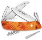 Swiza TT05 Tick Tool Swiss Pocket Knife Orange Camo (3" Satin)