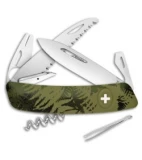 Swiza TT05 Tick Tool Swiss Pocket Knife OD Green Camo (3" Satin)