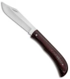 Gedraitis Knives Slip Joint Bowie Knife Carbon Fiber/Red G-10 (3" Satin)