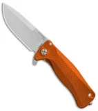 LionSteel SR-22 Flipper Integral Frame Lock Knife Orange Al. (3.125" Satin)